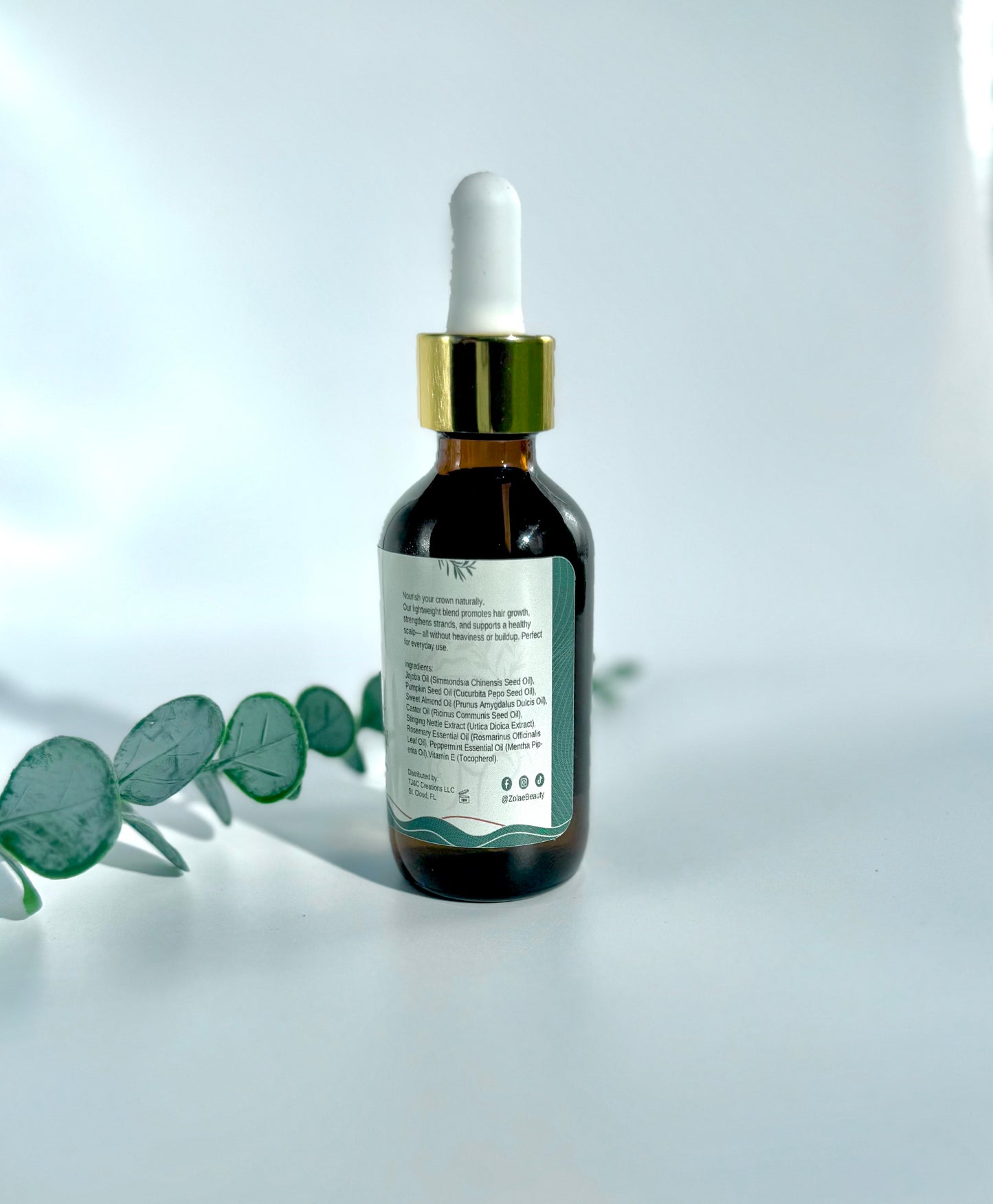 Zolae Beauty Hair Growth Oil 2oz – Hair Growth for Edges, Thinning Hair & Scalp Care